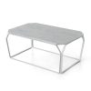 TRAY 3 tavolino con piano in marmo carrara